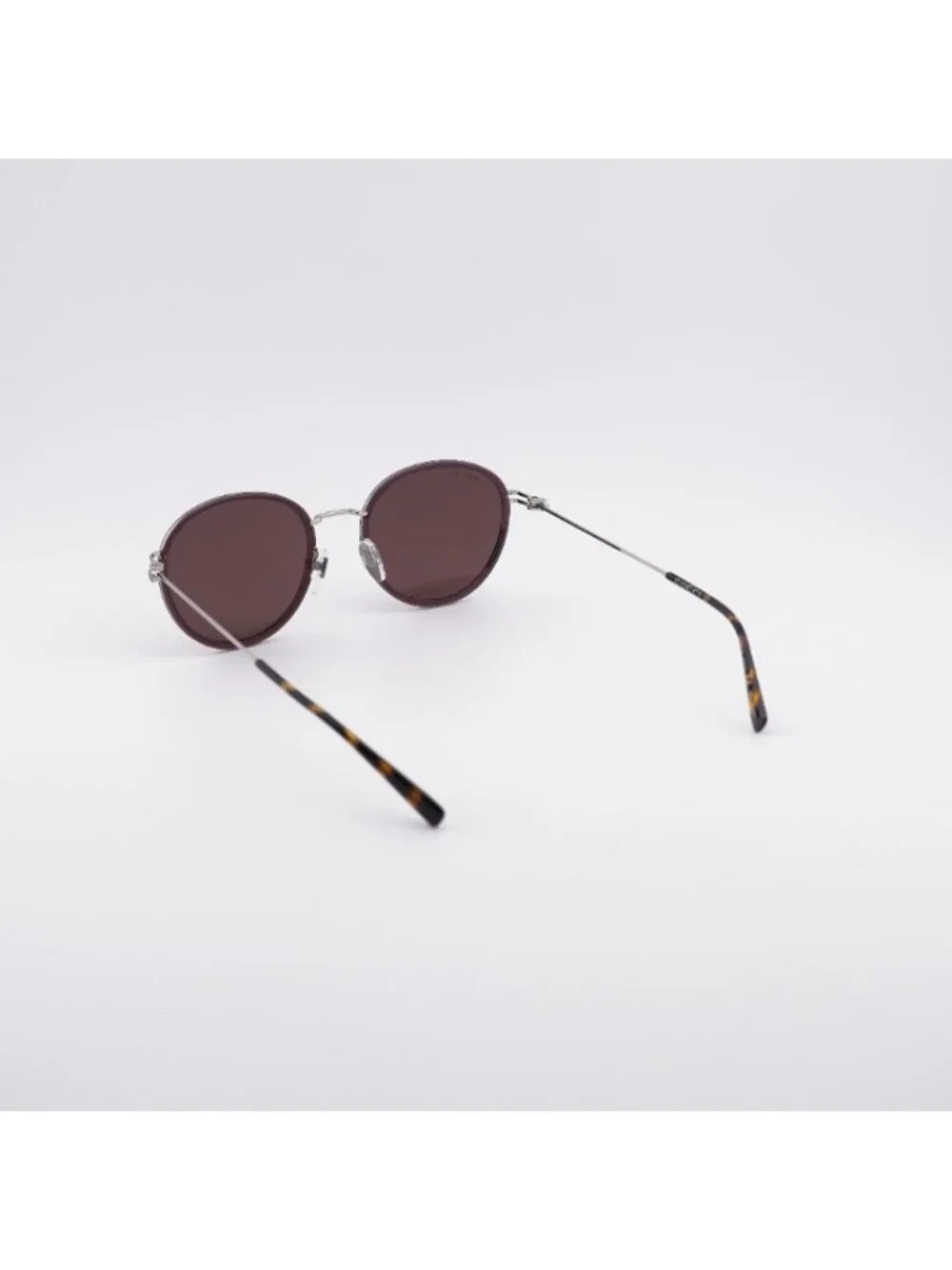 Gucci GG1849S 004 Sunglasses Brown/Silver Round Frame, Brown Lenses